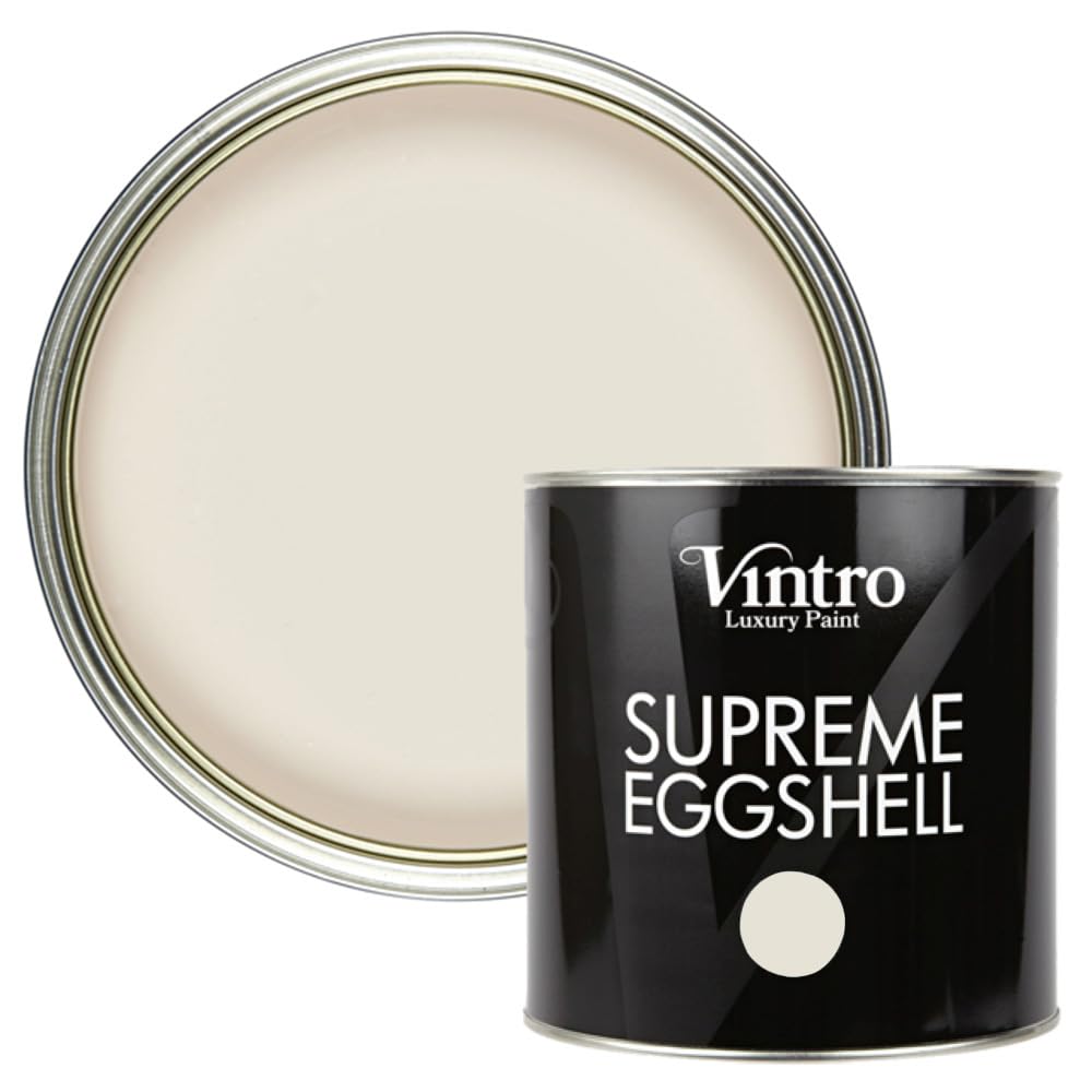 Vintro Paint | Eggshell Paint | for Walls | Wood | Trim | Satin Furniture Paint | Interior & Exterior Use. (Light Peach - Autumn Glow, 2.5 Litres)