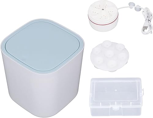 plplaaoo Lavadora portátil, mini lavadora, ABS 5 V, 2 A, 18 W, 3.8 L, carga USB, temporizador inteligente, mini arandela para ropa interior,
