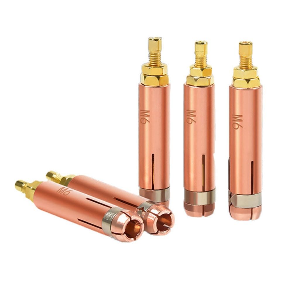 Lagomloot Collet Chuck for Capacitor Discharge Stud Welding Torch, Copper Welder Collet for M3 M5 M6 M8 Studs, 43.05mm Length Accessory