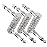 SHINEOFI 3piezas Plug De Efectos De Guitarra Tipo z Conector De Audio De Adaptador para Pedales De Efectos De Doble Cabezal para Escenario Plateado