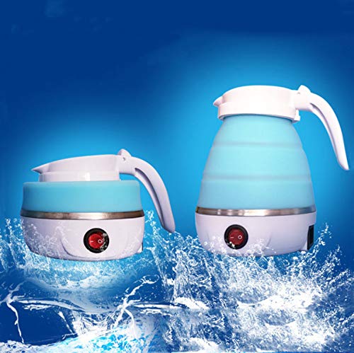 Owutong Faltbarer Wasserkocher, Zusammenklappbarer Wasserkocher Aus Silikon Mit Edelstahlboden für Reisen, Picknick… – Bild 3