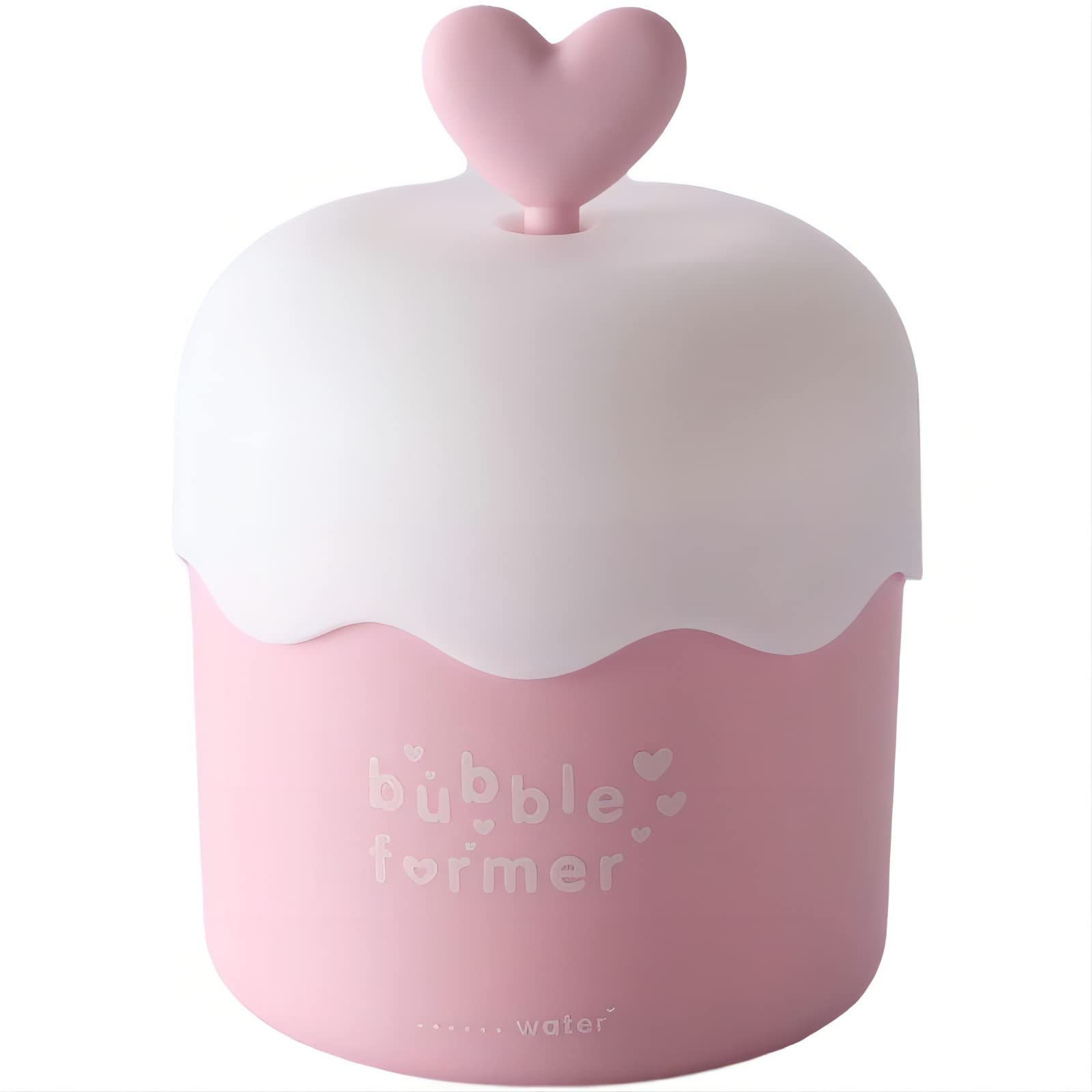 Form Whip Maker, Face Wash Foamer Facial Cleanser Frother Quick Foaming Froth Cups Skincare Tools Skin Cleaning Care Soap Dispensers Shampoo Travel Pump Bottle Rich Foam Maker for Face Wash(Pink)