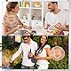 2 Stück Food Decision Würfel, Holz Date Night Würfel Whats for Dinner Würfel 12 Lebensmittelauswahl-Würfel für Paare Ihn Sie Ehemann Ehefrau Valentinstag Geburtstag Jahrestag Geschenk
