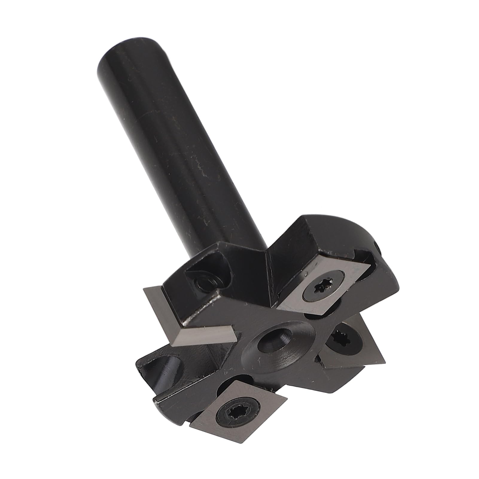 Generic Spoilboard Frez do Napawania Trwały 4-ostrzowy Frez do Strugania dla Stolarzy 12mm Trzonek Wkładka z Węglika Spiekanego Frezarki Stołowej CNC