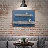 Gynaver USS Gerald R. Ford (CVN-78) And USS Harry S. Truman (CVN-75) Aircraft Carrier Military Vintage Sublime Tin Painting Wall Poster Metal Sign Wall Decor Style 30x40cm #3