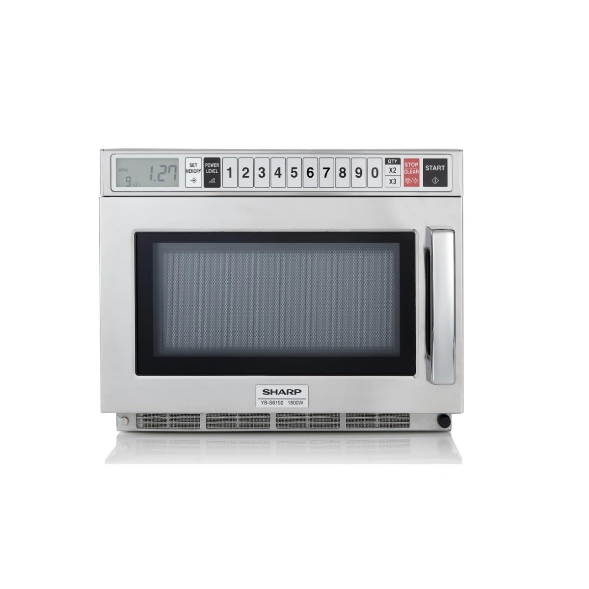 Sharp YB-S6192AE Mikrowelle Edelstahl 1800 W
