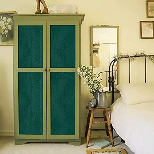 Self Adhesive Wallpaper Green 40*300cm Paste The Wall Sticky Vinyl Film Roll for Living Room Removable Decorative Stickers Paste for Furniture Wall Door Shelf Liner DIY Easy to Install and Remove