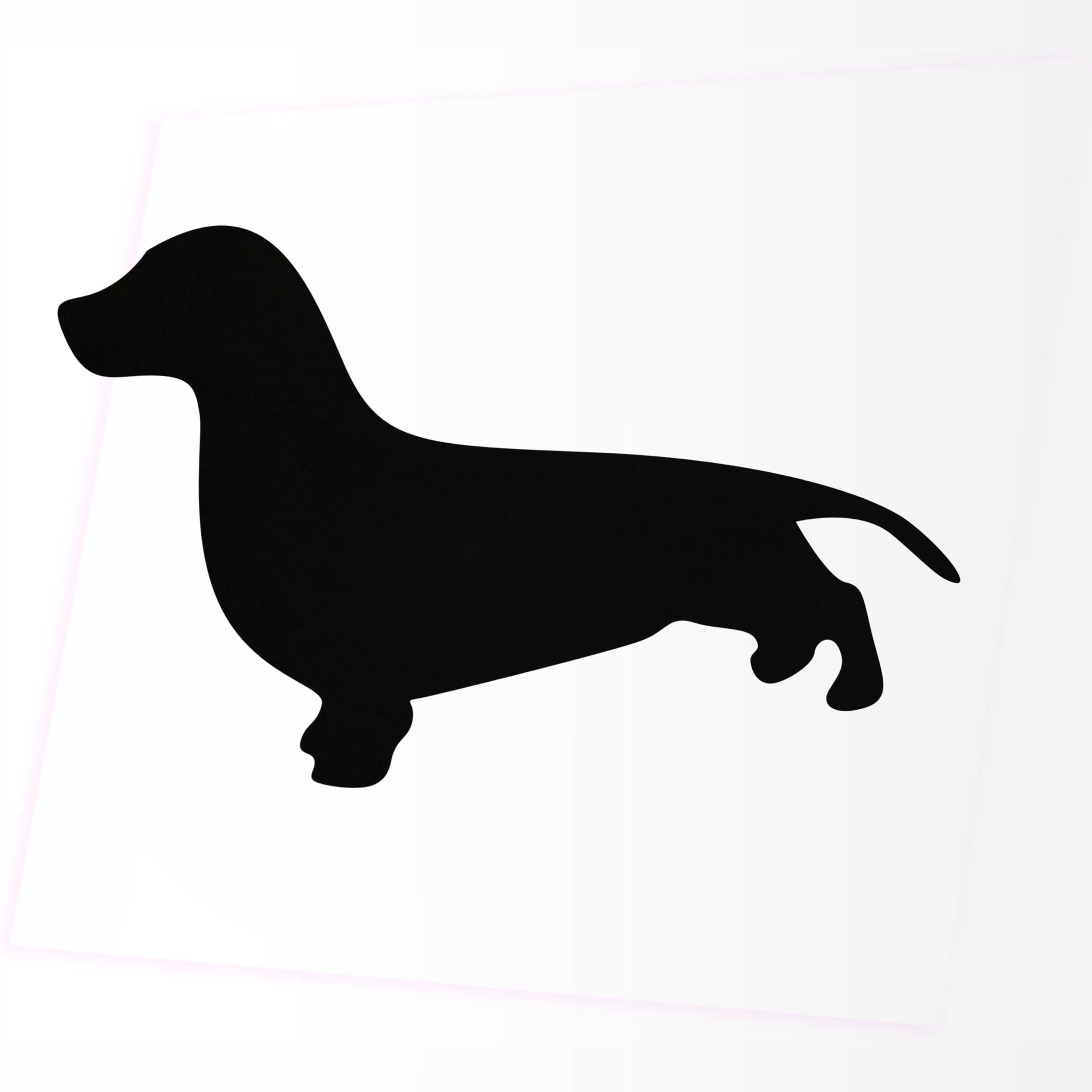 Adesivo Per Auto Personalizzato – Beagle Con Nome – Die Cut Rosso 160x90mm