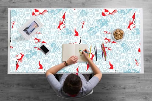 Tapis de jeu carpes koï pour embellir et protéger votre bureau à la maison