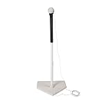 Champion Sports Batting Tee Trainer -Mounted Adjustable Telescopic Batting Tee - 21 to 35