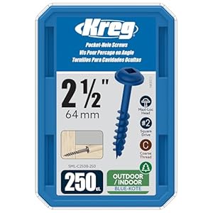 Kreg Blue-Kote Taschenlochschrauben Maxi-Loc 250 Stück