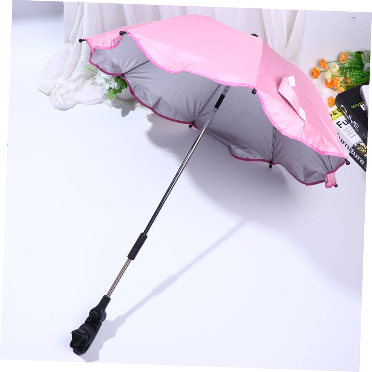 Yardwe Convenient Cart Sun Umbrella Multifunctional Stroller Canopy for Outdoor Use Durable for Cart Supplies Essential Summer Protection