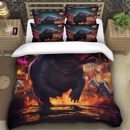 Housse de couette vache 200x200 microfibre hypoallergénique et douce - 5