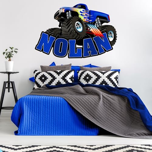 Vinilo Decorativo Personalizable Monster Truck para Pared miniatura 4