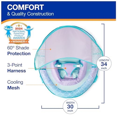 SwimWays Infant Spring Float with Canopy for Kids 3-9 Months - image 3