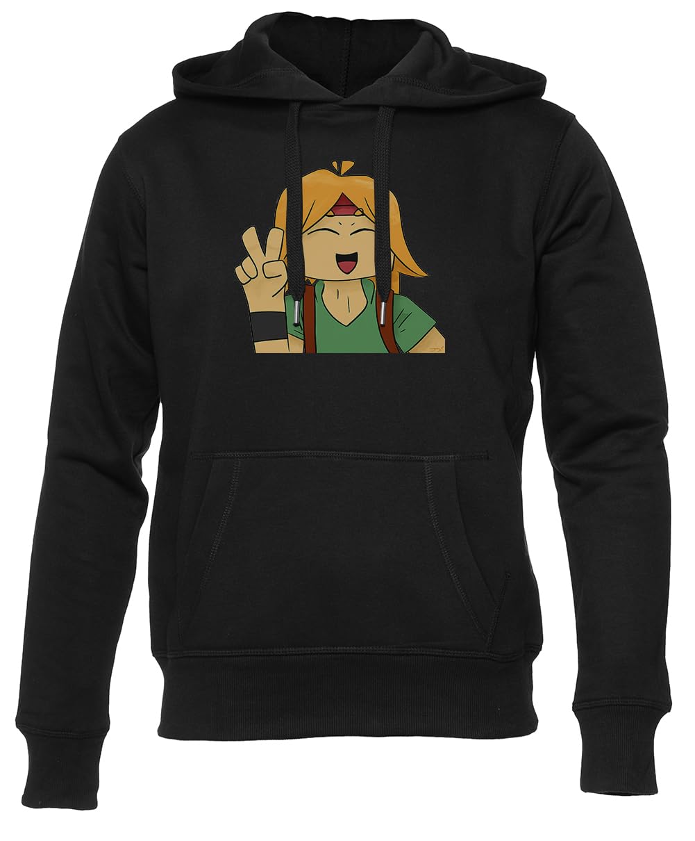Newtee Souka Sudadera Unisex Negra para Hombre y Mujer Unisex Black Hoodie Men Women