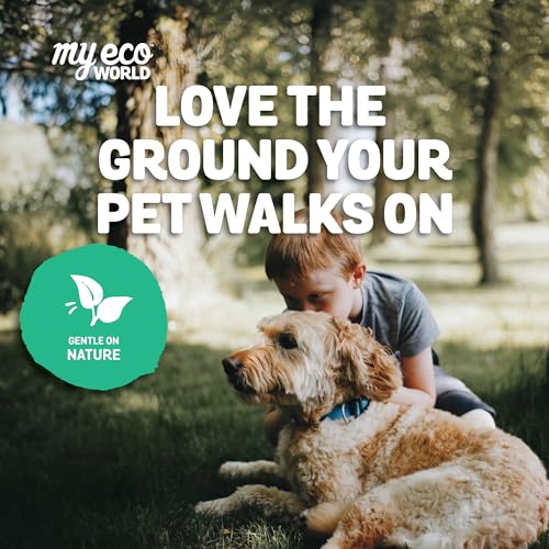 Image of MyEcoWorld Compostable Pet Poop Bags - Made with Corn and Other Certified Compostable Materials - 1200 Bags - 6 Roll - Extra Strong - Leak Proof - Unscented - Easy to Open