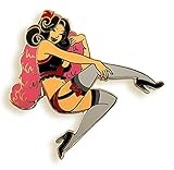 Pinsanity Burlesque Dancer Enamel Lapel Pin