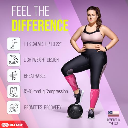 Blitzu FBA_POWER+CALF Calf Compression Sleeves thumb #3