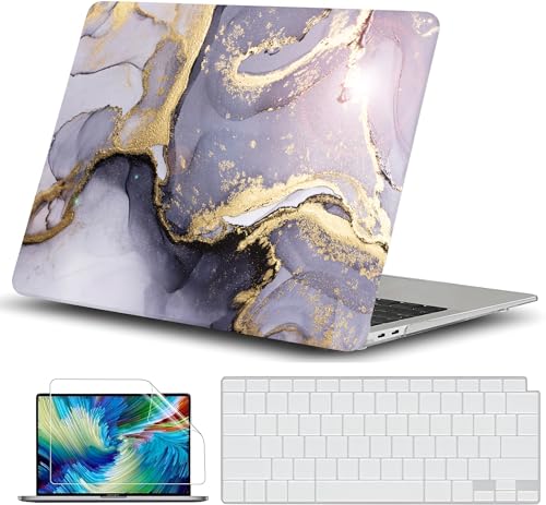 Carcasa rígida MacBook Air 13 antigolpes con cubierta de teclado compatible con chip M1 A2337