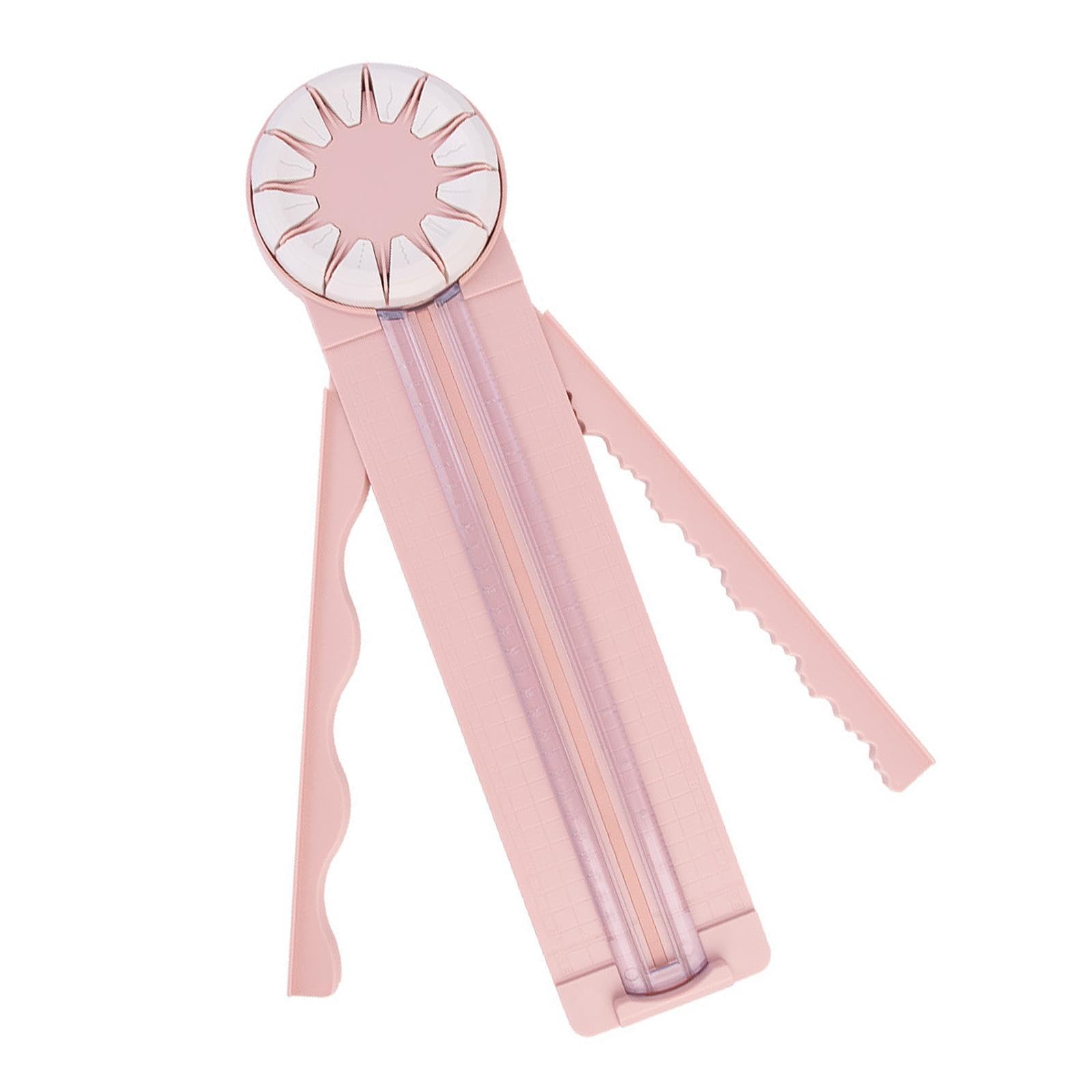 de Papel Ligero Herramienta de Corte para Álbumes Herramienta de Biselado Creativo con Regla Adecuado para Scrapbooking de Etiquetas
