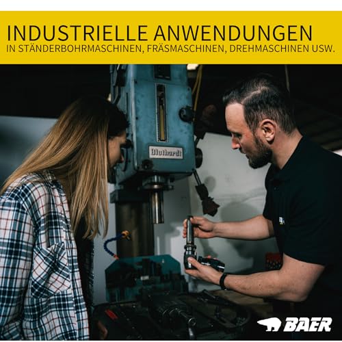 BaerCoil BAER Bohrfutter mit Kegeldornaufnahme, 0,2-16 mm, Kegel B 16, Schnellspannbohrfutter, Bohrhammer, Bohrmaschine, Spannfutter, Bohrkopf – Bild 5