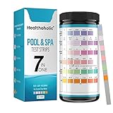 Healthoholic Pool and Spa Test Strips - Easy and Accurate Pool Test Kit - 7-1 Pool Testing Strips...