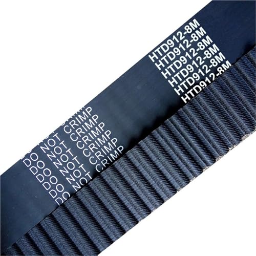 Courroie HTD 912-8M-28 antistatique en néoprène pour réparer une transmission de machine