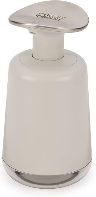 Joseph Joseph Presto Hygienic Bathroom Soap pump dispenser, refillable  Stone