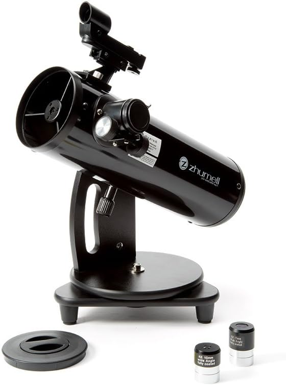 Celestron Zhumell ZHUS001-1 Z100 Portable Altazimuth Reflector Telescope, Black