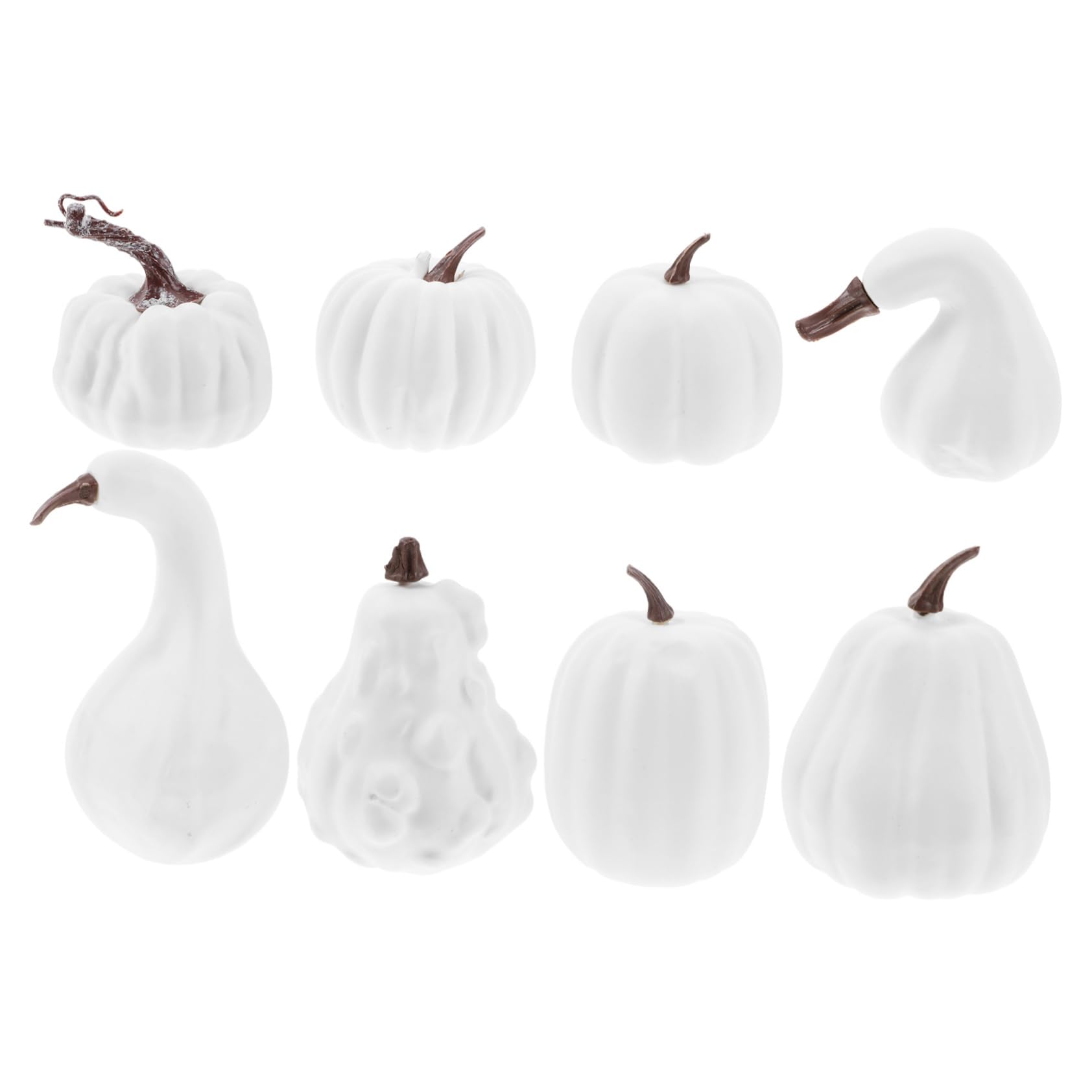 8pezzi Decorazioni Halloween Di Zucche Bianche Per Per Feste Tema Decorazioni Per Interni Ed Esterni Resistente Alle Intemperie