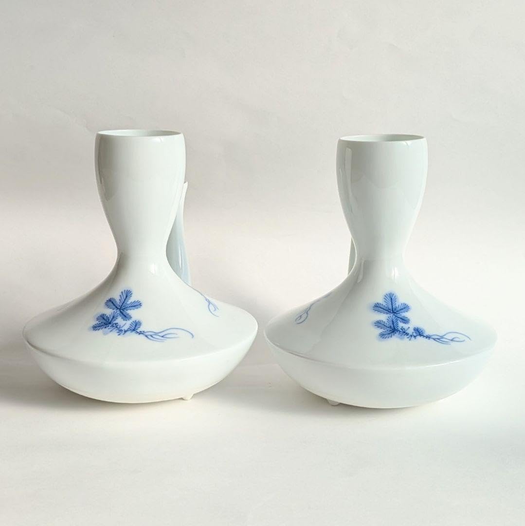 Amazon.co.jp: 伊万里鍋島焼 畑萬陶苑 酒器セット 徳利2客 猪口2客