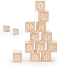 Uncle Goose Lowercase Alphablank Blocks - Made in The USA - coolthings.us