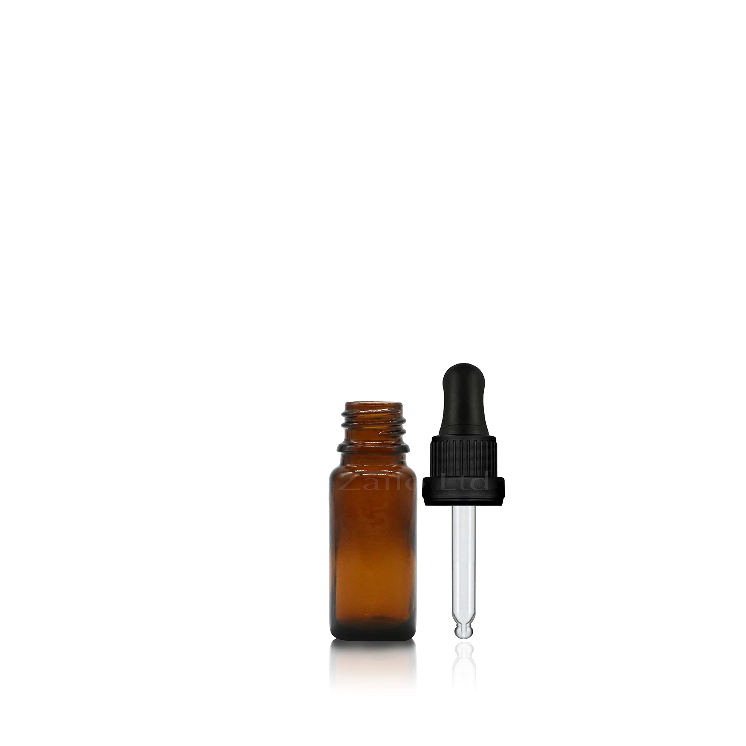 Braunglasflaschen mit manipulationssicheren Pipetten für Trägeröle/Flüssigkeiten/Kosmetik/ätherisches Öl/Aromatherapie, 40-10 ml, Großhandelspackung