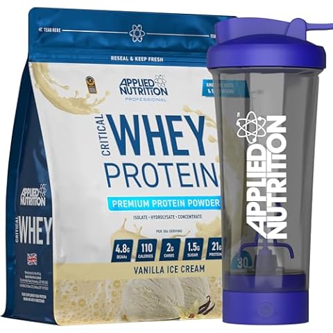 Applied Nutrition Critical Whey Protein Powder with Shaker Cover