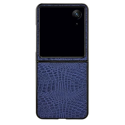 CYBERGARAGE�EFor Nubia Flip 3 �P�[�X �ϏՌ� �J�o�[ �܂肽���݌^ �N���R�_�C���� PU���U�[ For ZTE �k�r�A �t���b�v3(�u���[)