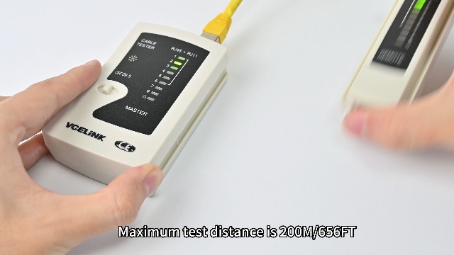 Tester Cavi Di Rete VCELINK Per RJ45/RJ11 - Verifica Cavi LAN CAT5/CAT6/CAT7 - Nero - Foto 12