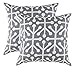 Produktbild TreeWool Dekorativer Kissenbezug (45 x 45 cm, Graphit) Octaline Design 100% Baumwolle (2er Pack)