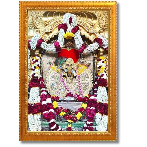 Image of Shri Sanwaliya Seth Shringaar Darshan Religious Photo Frame (Golden, 6 X 8 Inches)