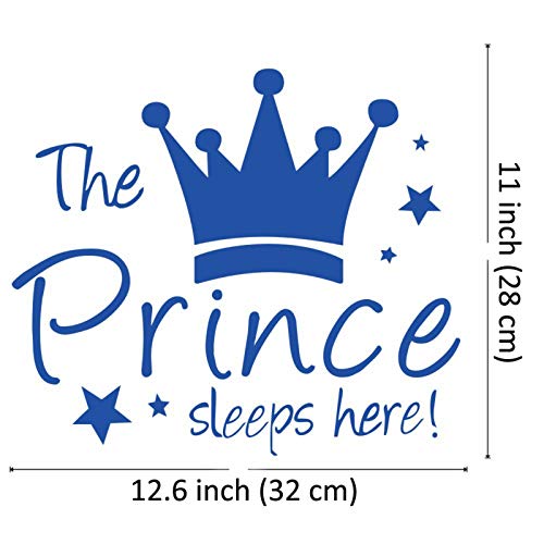 Maydahui 2 PCS Vinilo Decorativo Prince/Princess 12.6 Pulgadas miniatura 3
