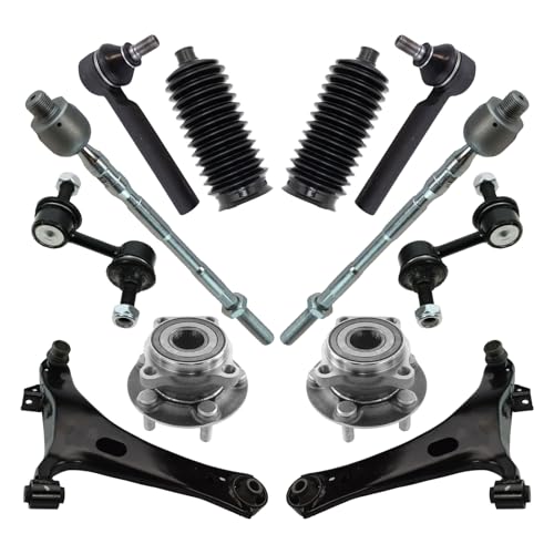 TRQ Front Steering Suspension Drivetrain Kit Compatible with 2005-2009 Subaru Legacy Outback
