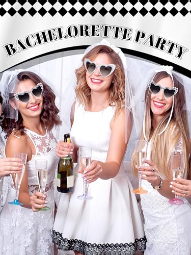 10 Pcs Bachelorette Party Sunglasses Pearl Heart Shaped Sunglasses Bridesmaid Gifts for Women Bride Wedding Party3