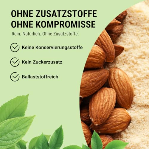 Foto von BIO PREMIUM MANDELMEHL 2er– weiß, lower-Carb, glutenfrei, vegan, entölt, proteinreich, ballaststoffreich, Paleo Superfood, nachhaltig und fair angebaut, 800g