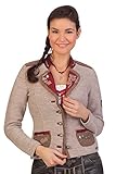 Strickjanker Spieth & Wensky Damen Trachten Strickjanker - WONNE - Natur, rot, Größe XXXL