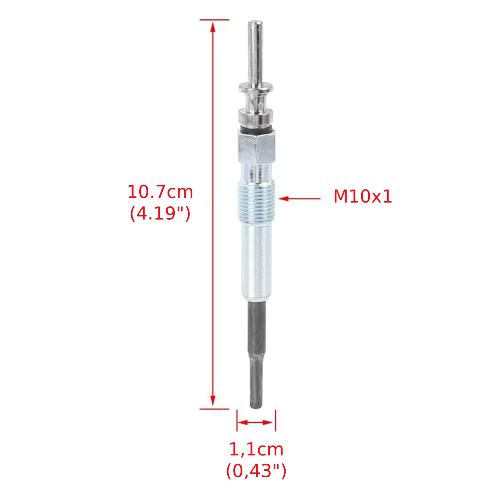Glühkerzen Für BMW 3er E46 E90 - 4 Stück Dieselheizung | Kompatibel 12237786869 2002-2013