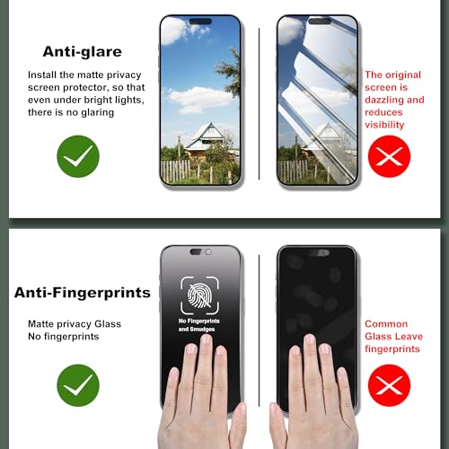 Film protecteur iPhone 17 Pro Max mat pour éliminer les reflets et bloquer les regards - 4