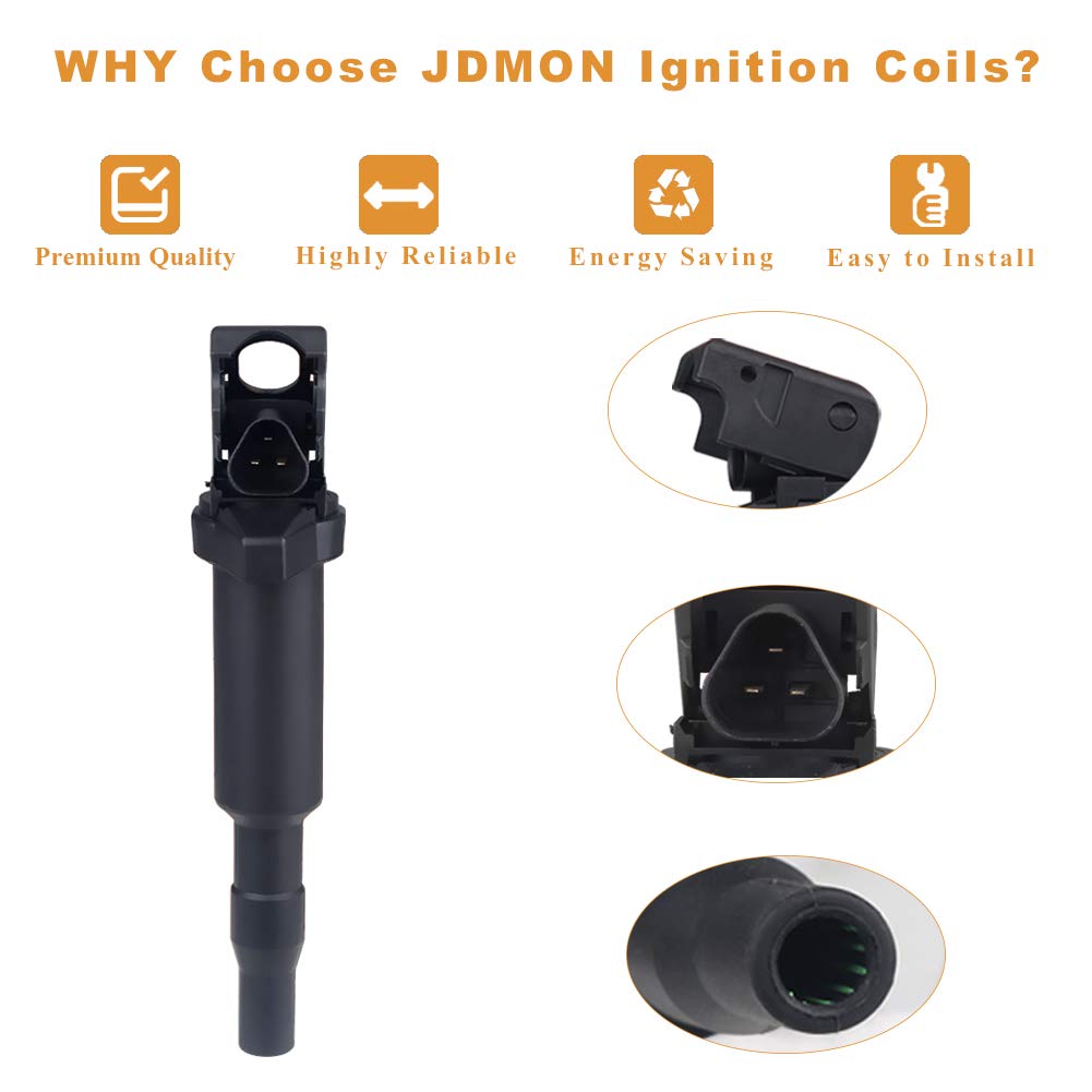 JDMON Compatible with Ignition Coil Pack BMW 325i, 335i, 328i, 525i