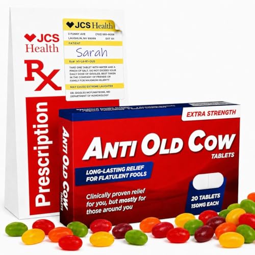 Anti Old Cow Funny Birthday Gifts for Women - 60th, 50th, 40th, 30th for her, Bday Present for...