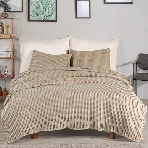Couverture 100% coton pour lit double contre la fraîcheur - 3