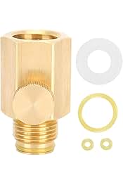 Brass Soda Cylinder Adapter Valve Female Thread TR21-4 to Male Thread G1/2 Conversion Kit for Homebrewing Soda Stream
